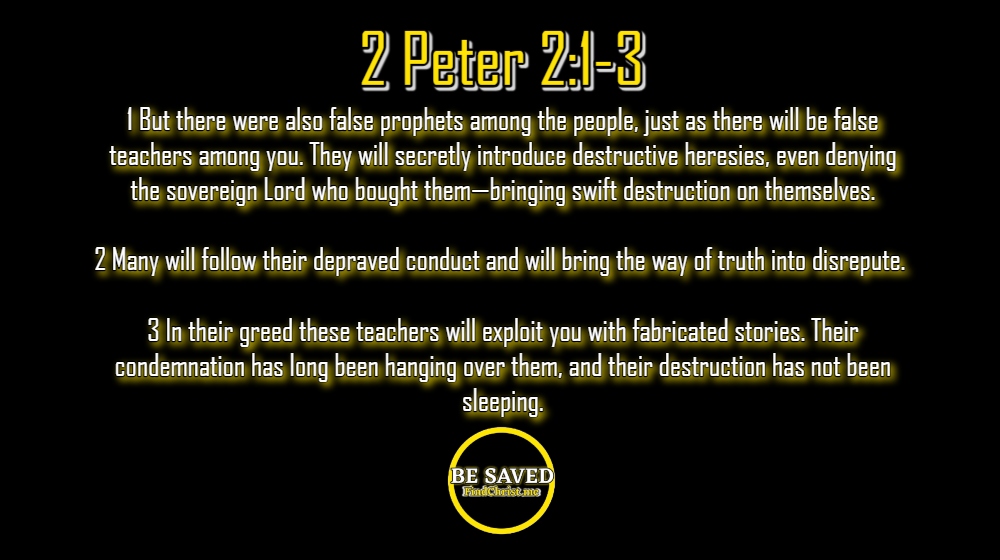 2 Peter 2_1-3, False Prophets within the organization (1)